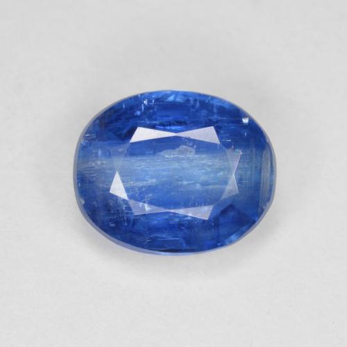 Cianita azul natural de 3,86 ct, corte óvalo, SI-I1