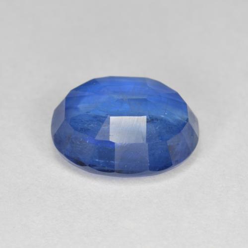 Cianita azul natural de 3,86 ct, corte óvalo, SI-I1