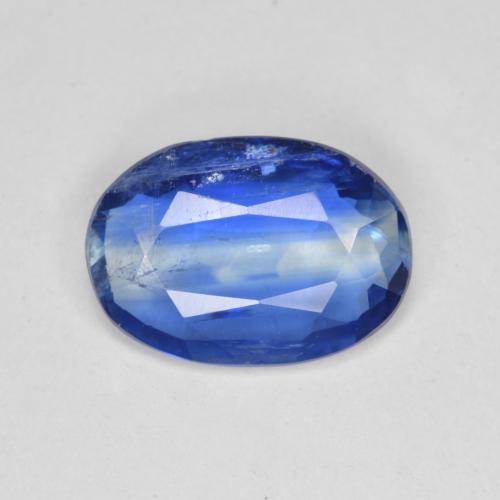 Cianita azul natural de 3,65 ct, corte óvalo, SI-I1