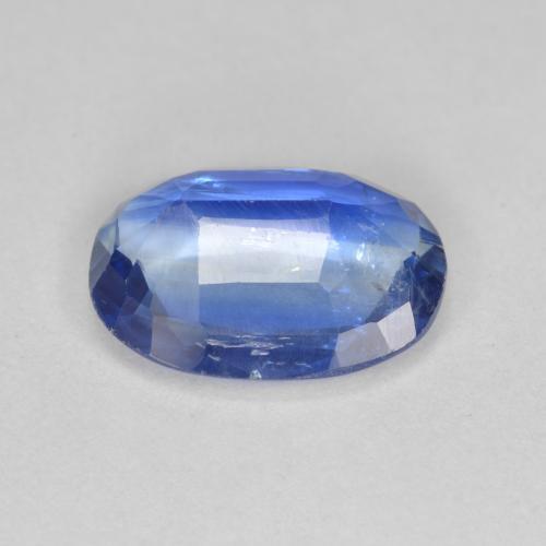 Cianita azul natural de 3,65 ct, corte óvalo, SI-I1