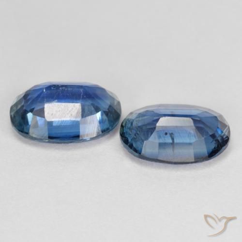 Gemas de Cianita Azul marino natural de 2.86 ct, Ovalada, VS-SI