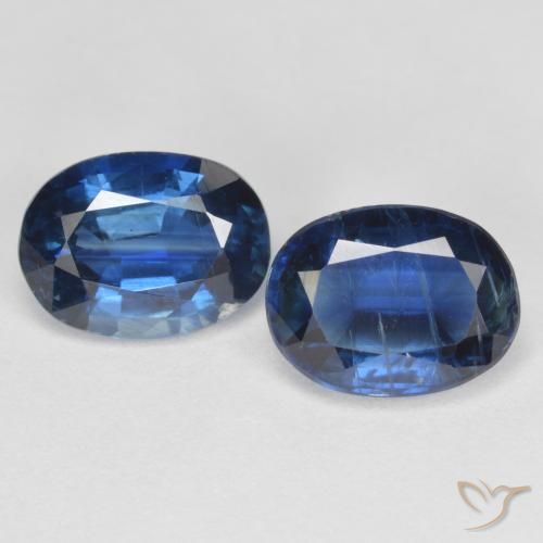 Gemas de cianita azul natural de 3,28 ct, corte óvalo, VS-SI
