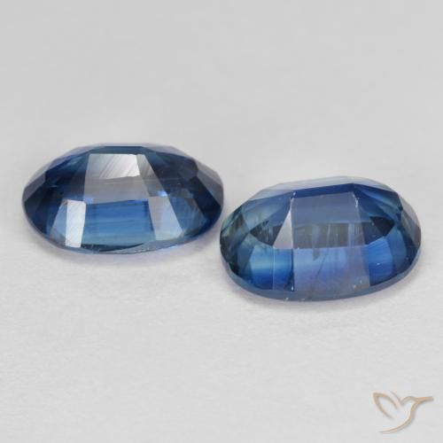 Gemas de cianita azul natural de 3,28 ct, corte óvalo, VS-SI