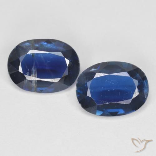 2.65ctw Natural Azul marino cianita, Ovalada, VS-SI