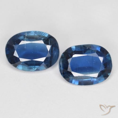 Gemas de Cianita Azul marino natural de 2.66 ct, Corte Óvalo, VS-SI