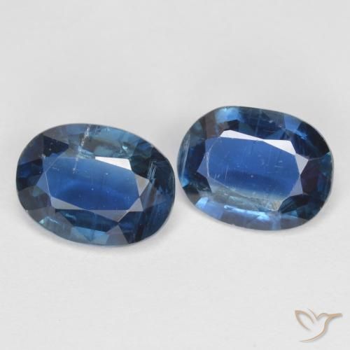 Gemas de Cianita Azul marino natural de 2.66 ct, Corte Óvalo, VS-SI