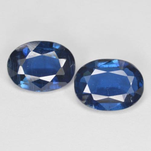 Gemas de cianita azul marino natural de 2,57 ct, corte óvalo, VS-SI