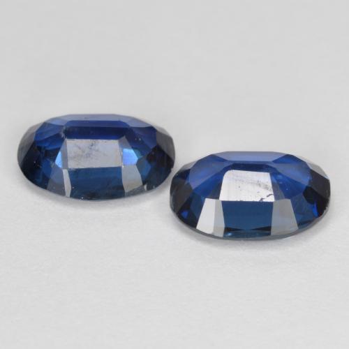 Gemas de cianita azul marino natural de 2,57 ct, corte óvalo, VS-SI