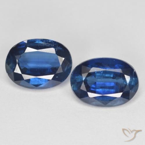 Gemas de cianita azul natural de 3,11 ct, corte óvalo, VS-SI