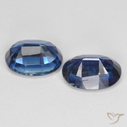 Gemas de cianita azul natural de 3,11 ct, corte óvalo, VS-SI