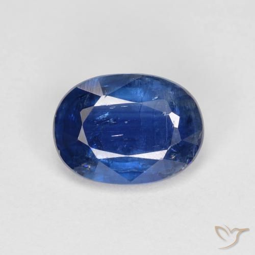 1.50ct Natural Azul marino cianita, Ovalada, VS-SI
