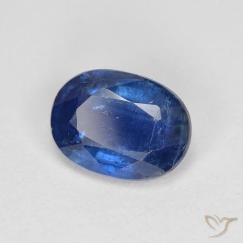 Cianita Azul marino natural de 1.50 ct, Ovalada, VS-SI