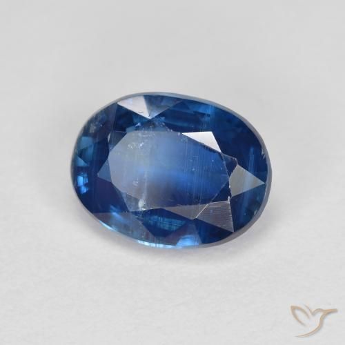 Cianita Azul marino natural de 1.82 ct, Ovalada, VS-SI