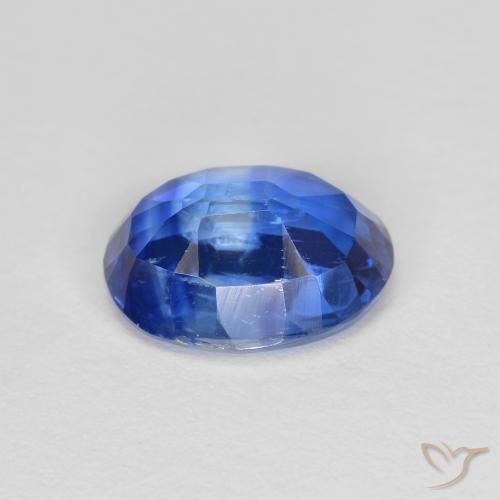 Cianita Azul azur intenso natural de 1.64 ct, Ovalada, VS-SI