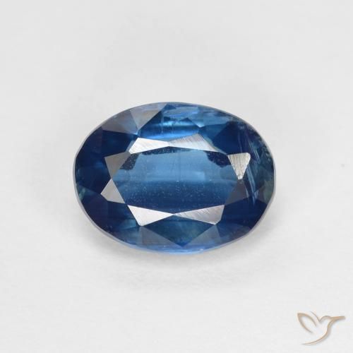 1.73ct Natural Azul marino Cianita, Ovalada, VS-SI
