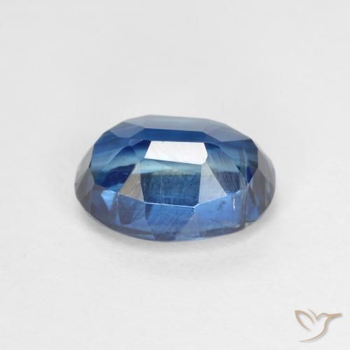 Cianita Azul marino natural de 1.73 ct, Ovalada, VS-SI