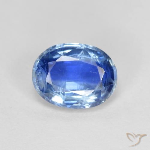 1.65ct Natural Azul azur intenso cianita, Ovalada, VS-SI