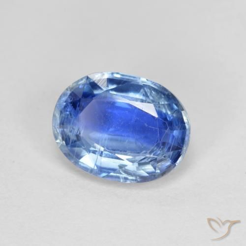 Cianita Azul azur intenso natural de 1.65 ct, Ovalada, VS-SI