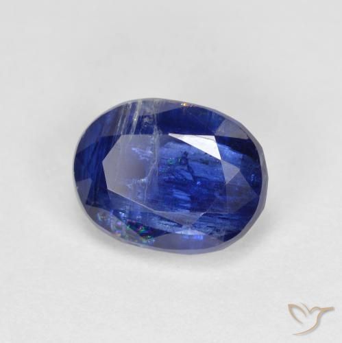 2.04ct Natural Azul real cianita, Ovalada, VS-SI, Photo A