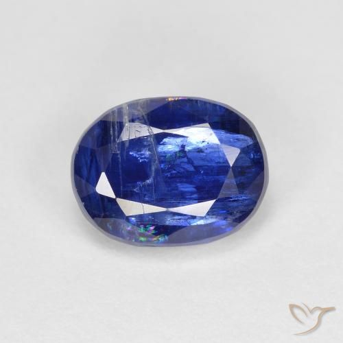 Cianita Azul real natural de 2.04 ct, Ovalada, VS-SI