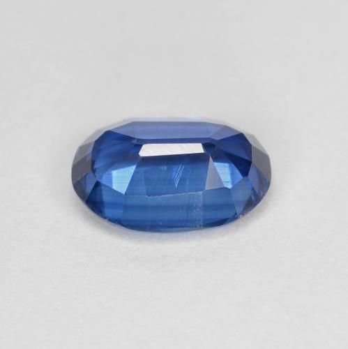 Cianita azul natural de 1,52 ct, corte óvalo, VS
