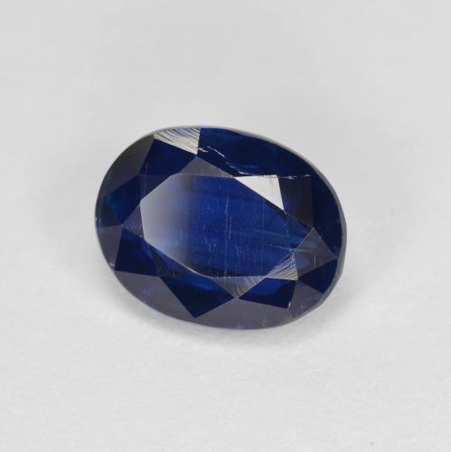 Cianita azul natural de 1,75 ct, corte óvalo, VS-SI