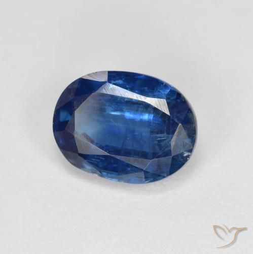 Cianita azul natural de 1,73 ct, corte óvalo, VS-SI