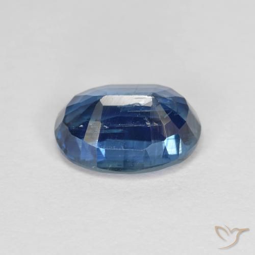 Cianita azul natural de 1,73 ct, corte óvalo, VS-SI