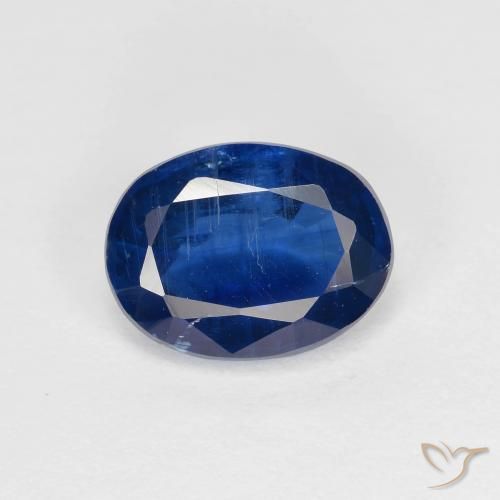 1.56ct Natural Azul marino cianita, Ovalada, VS-SI