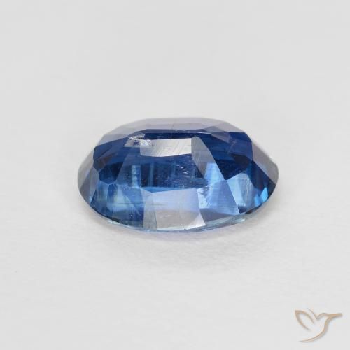 Cianita Azul marino natural de 1.56 ct, Ovalada, VS-SI