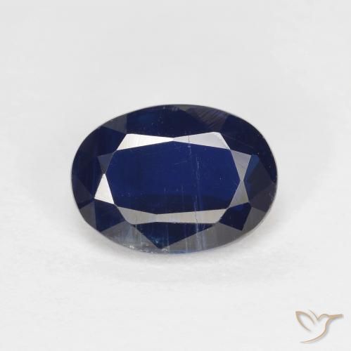 Cianita Azul oscuro natural de 1.60 ct, Corte Óvalo, VS-SI