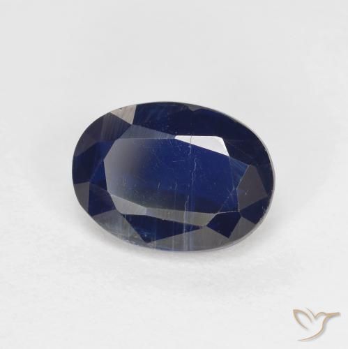 Cianita Azul oscuro natural de 1.60 ct, Corte Óvalo, VS-SI