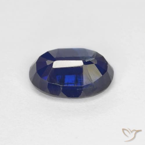 Cianita Azul oscuro natural de 1.60 ct, Corte Óvalo, VS-SI