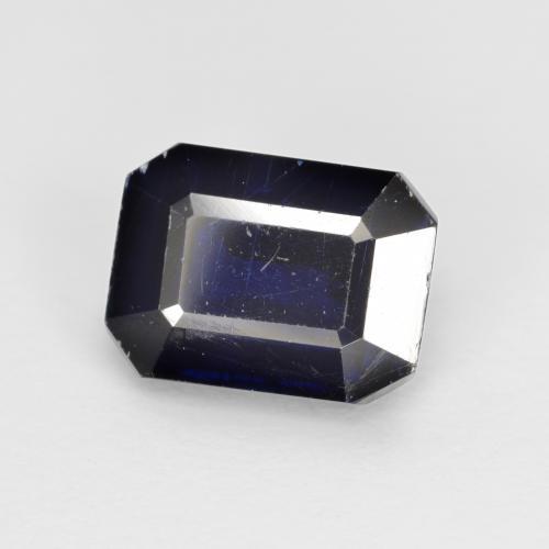 Cianita azul natural de 2,08 ct, corte esmeralda, VS