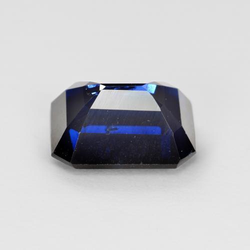 Cianita azul natural de 2,08 ct, corte esmeralda, VS