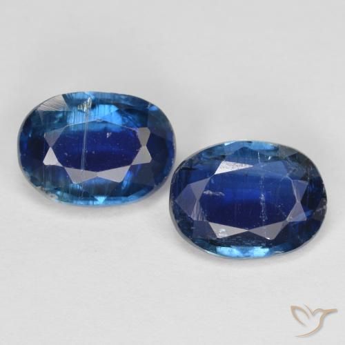 2.73ctw Natural Azul marino cianita, Ovalada, VS-SI