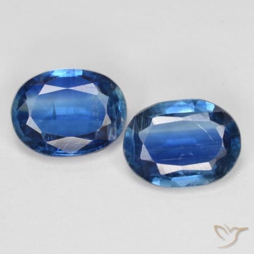 2.68ctw Natural Azul marino cianita, Ovalada, VS-SI