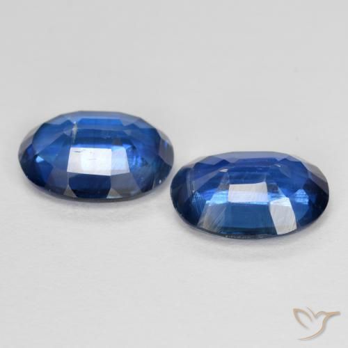 Gemas de Cianita Azul marino natural de 2.68 ct, Ovalada, VS-SI