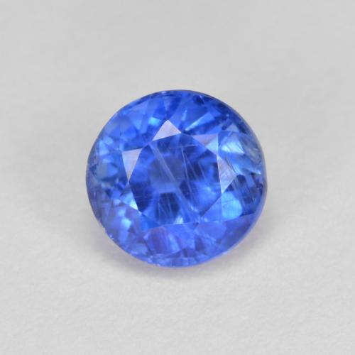 Cianita Azul azur intenso natural de 0.78 ct, Corte Redondo, SI
