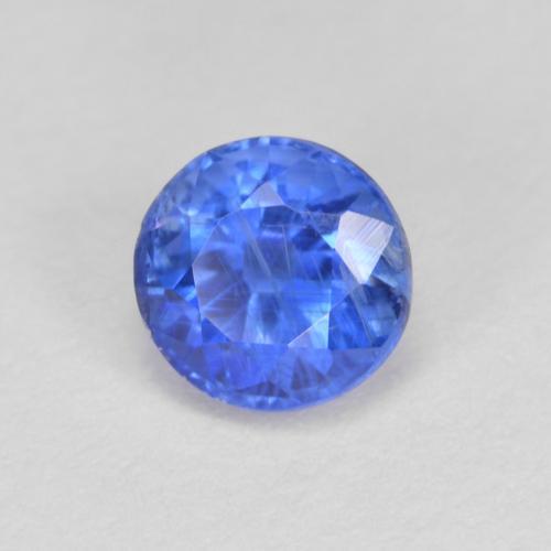 Cianita Azul azur intenso natural de 0.78 ct, Corte Redondo, SI