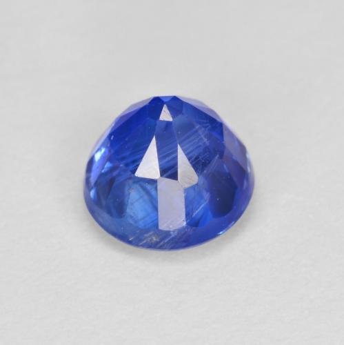 Cianita Azul azur intenso natural de 0.78 ct, Corte Redondo, SI