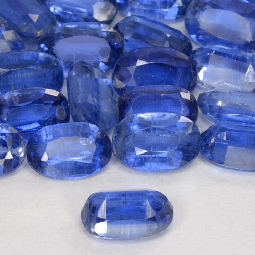 Cianita azul natural de 0,69 ct, corte óvalo, SI