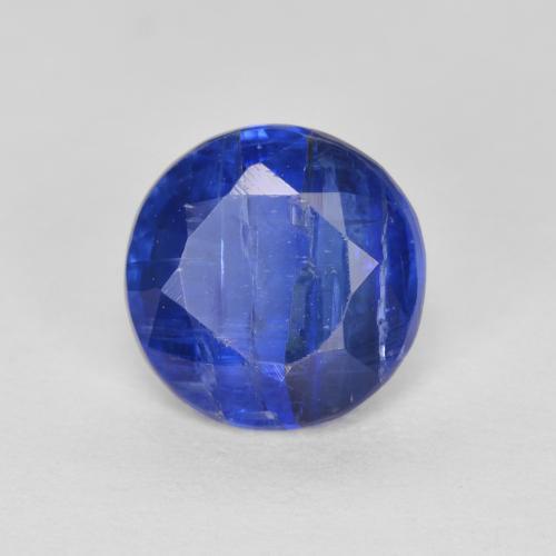 Cianita Azul oscuro natural de 1.46 ct, Redondo, SI-I1