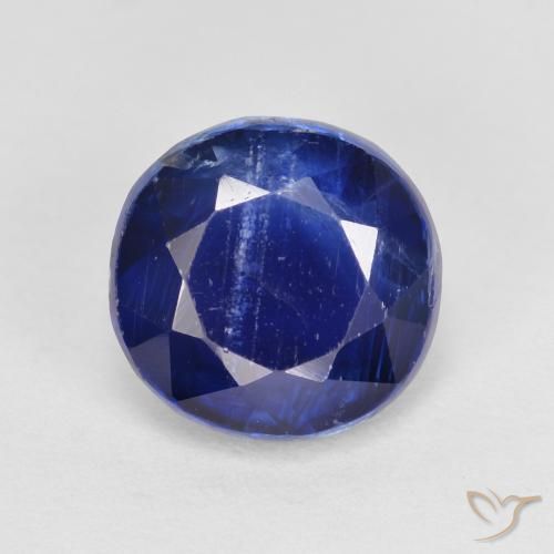 2.53ct Natural Azul marino cianita, Redondo, SI