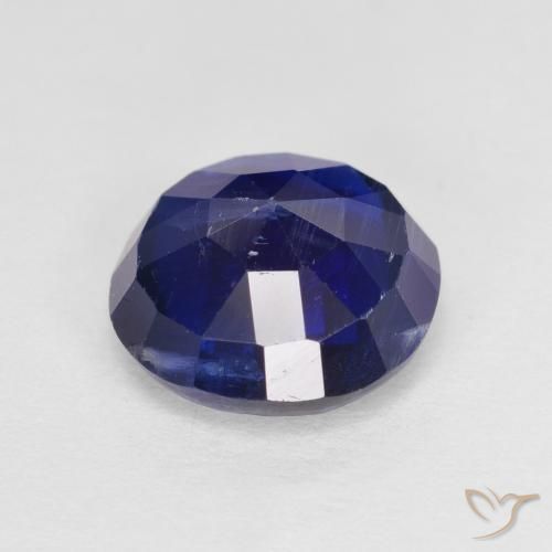 Cianita Azul marino natural de 2.53 ct, Redondo, SI