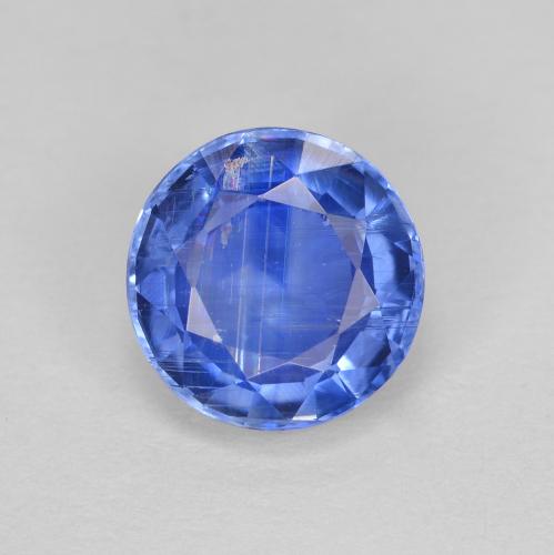 Cianita Celeste natural de 1.71 ct, Corte Redondo, SI