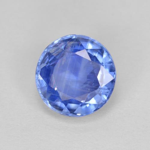 Cianita Celeste natural de 1.71 ct, Corte Redondo, SI