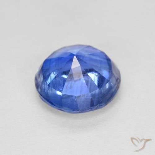 Cianita Azul azur intenso natural de 1.76 ct, Corte Redondo, SI
