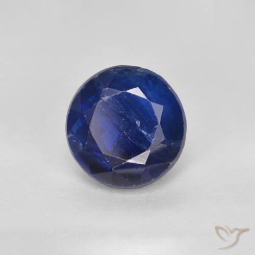 Cianita Azul marino natural de 1.96 ct, Corte Redondo, SI