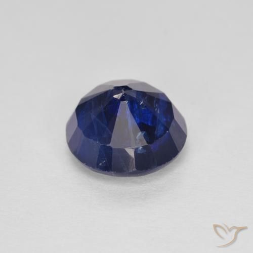 Cianita Azul marino natural de 1.96 ct, Corte Redondo, SI